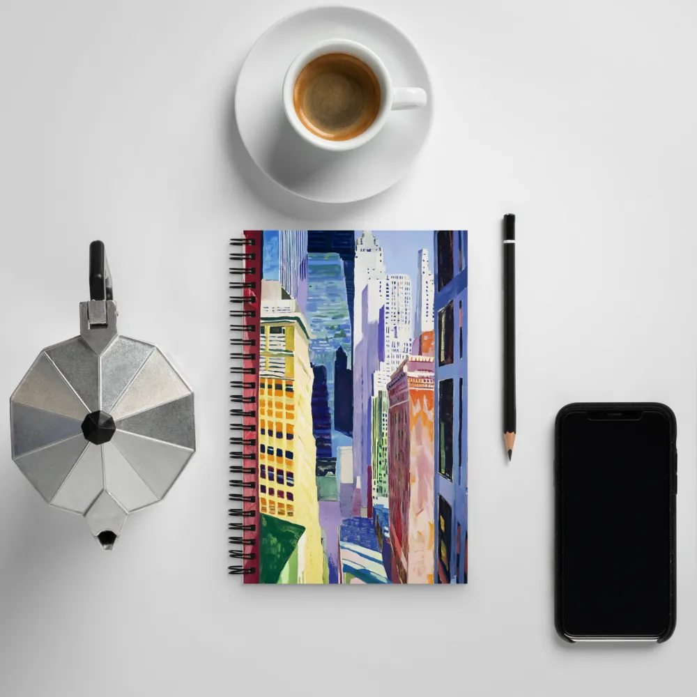 Urban Symphony in Color | Spiral Notebook