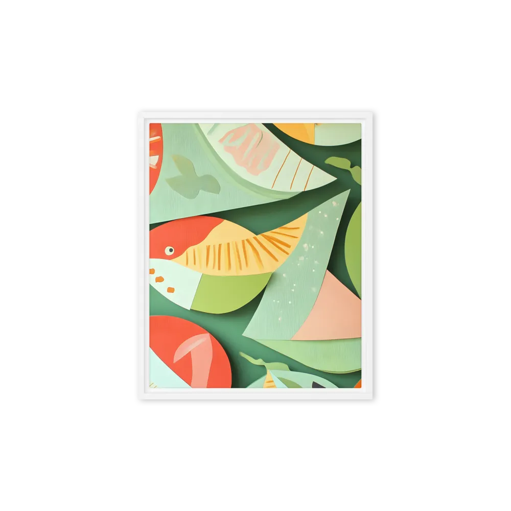 Nature's Palette | Canvas with White Frame | 8″×10″