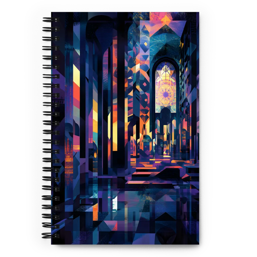 Mystical Architecture of Light | Spiral Notebook