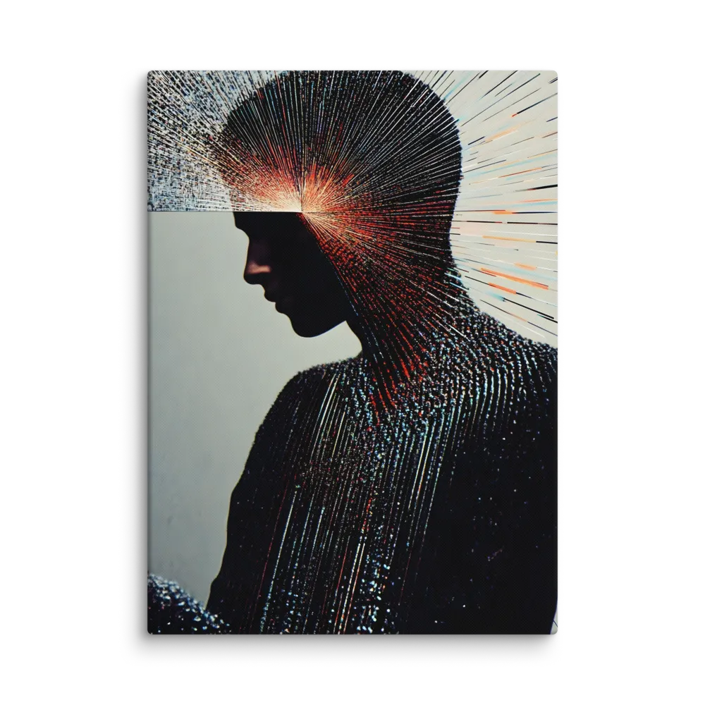 Radiant Reflection: An Abstract Journey of Thought | Canvas | 40″×55″