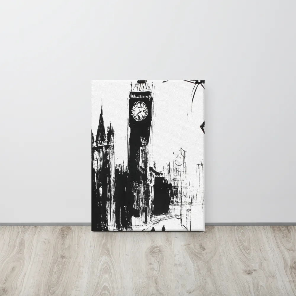 Clock Tower in Motion | Canvas | 18″×24″