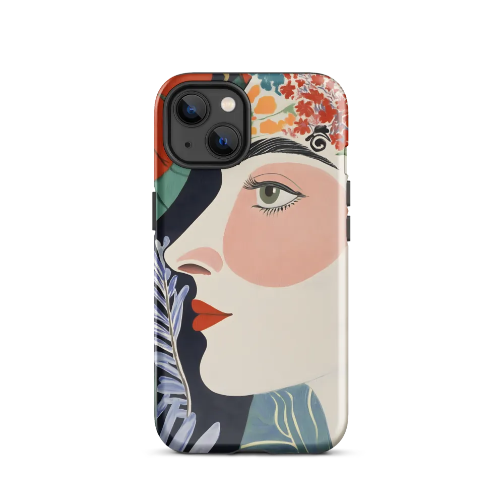 Floral Serenade: A Modern Portrait