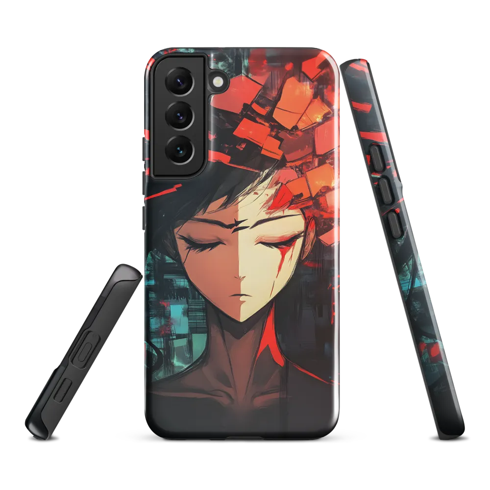 Fragmented Mind: The Silent Struggle | Phone Case |  S22 Plus | Tough Case | Glossy