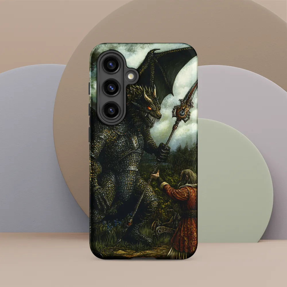 The Confrontation: Dragon vs. Wizard | Phone Case |  S24 | Tough Case | Matte