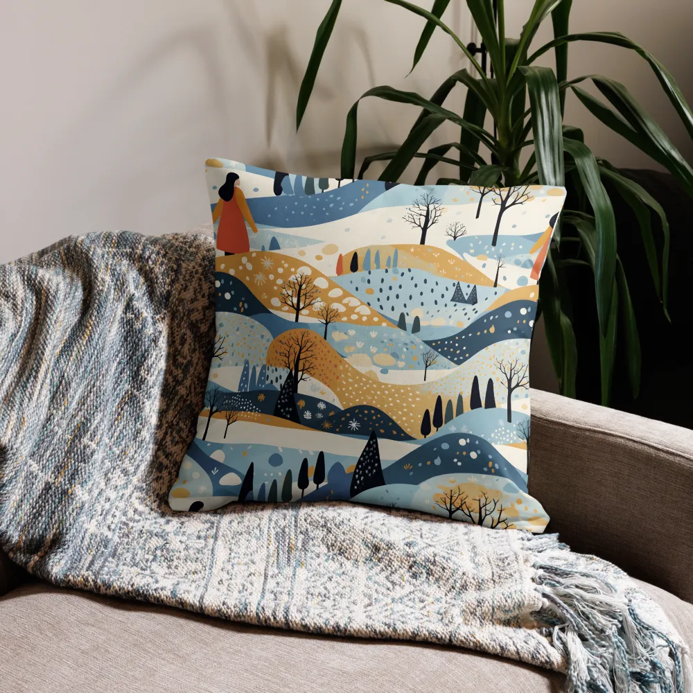 Whispers of a Playful Landscape | Pillow & Pillow Case | Multiple Sizes