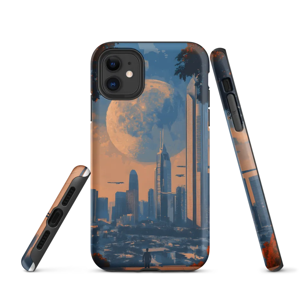 Observation Point — Moon over the Neo‑Metropolis