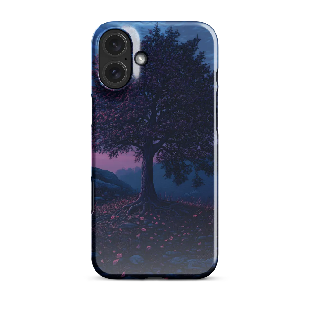 Twilight Oak with Magenta Falling Petals