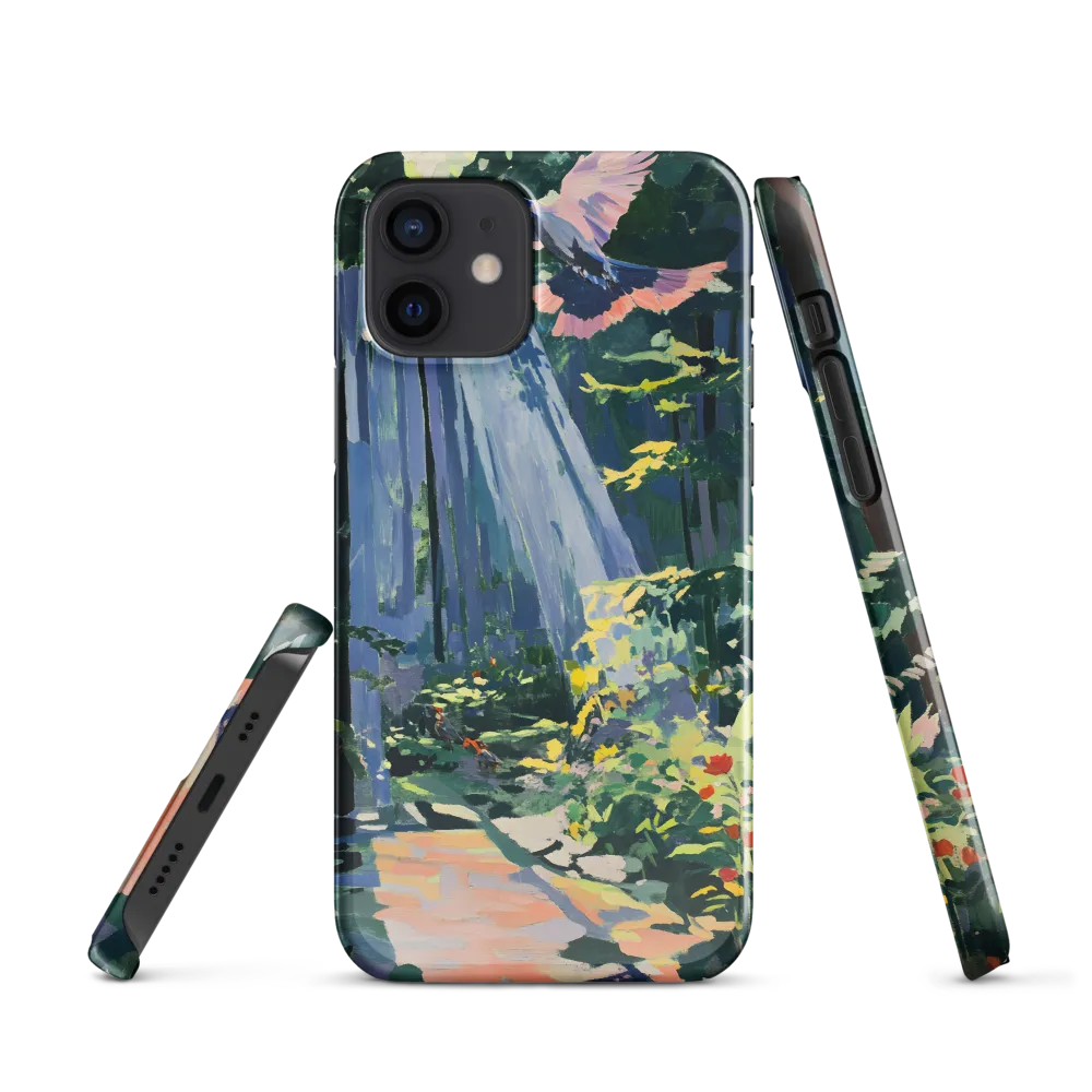 Flight of Light: A Serene Forest | Phone Case |  12 | Snap Case | Glossy