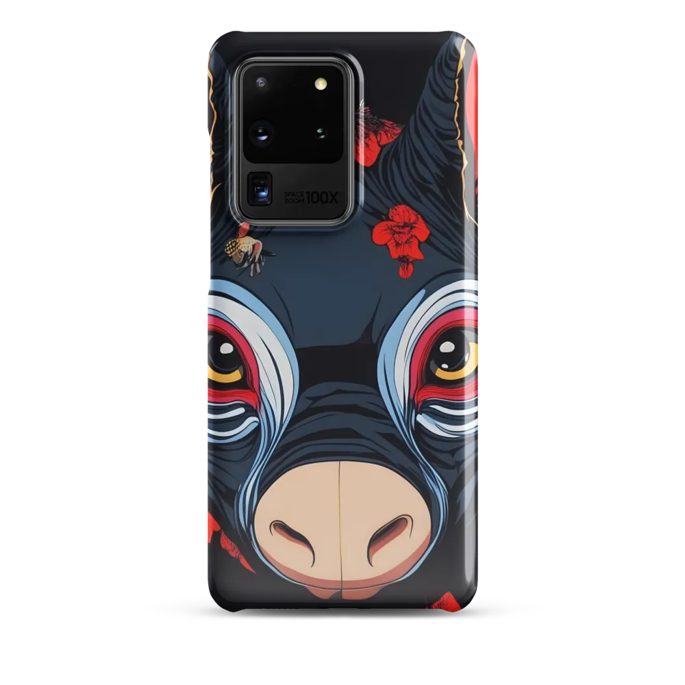 Mystical Bull with Floral Motifs