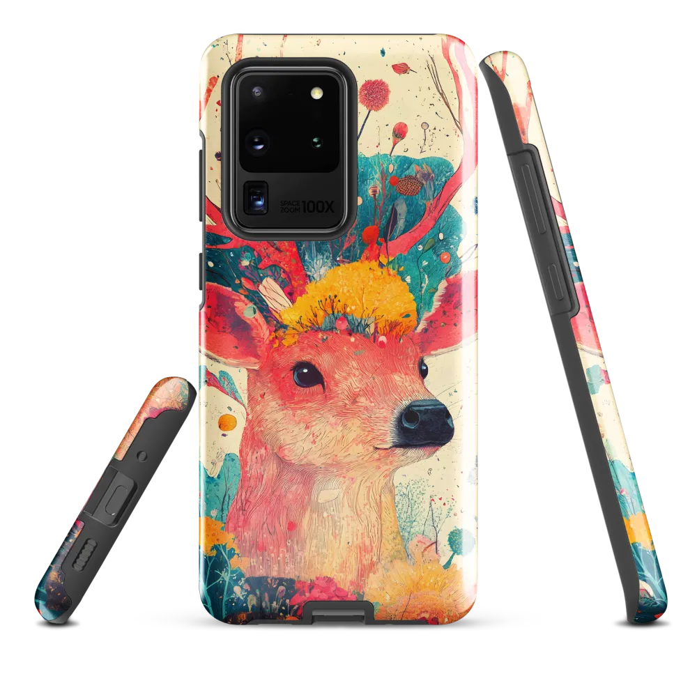 Whimsical Harmony: A Deer in Bloom