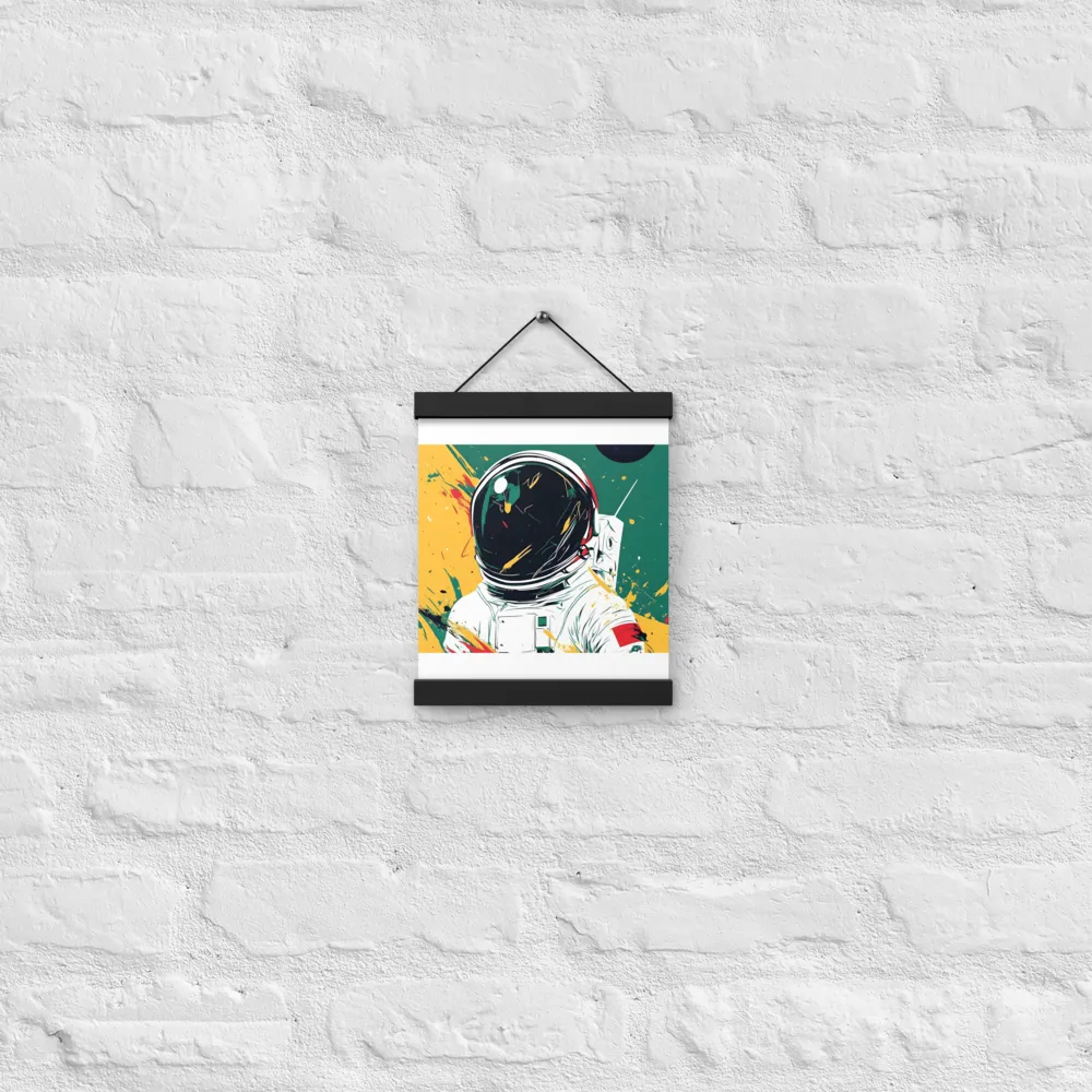 Galactic Explorer: A Modern Odyssey | Poster With Black Wood Hanger | 8″×10″