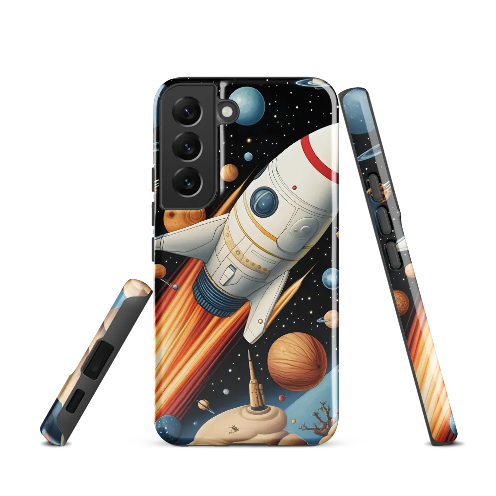 Journey Through the Cosmos | Phone Case |  S22 | Tough Case | Glossy