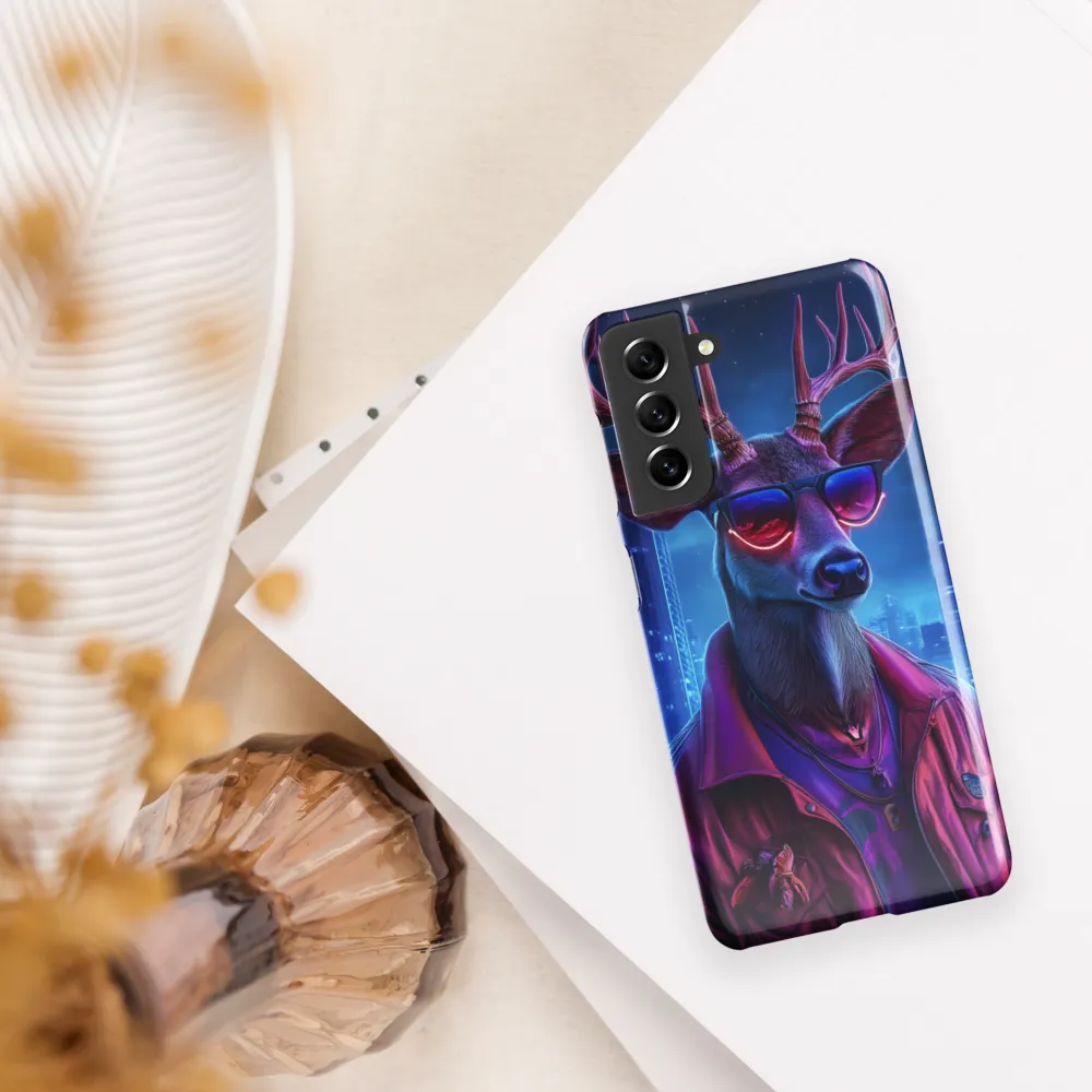 Urban Serenade: The Cool Deer | Phone Case |  S21 | Snap Case | Glossy