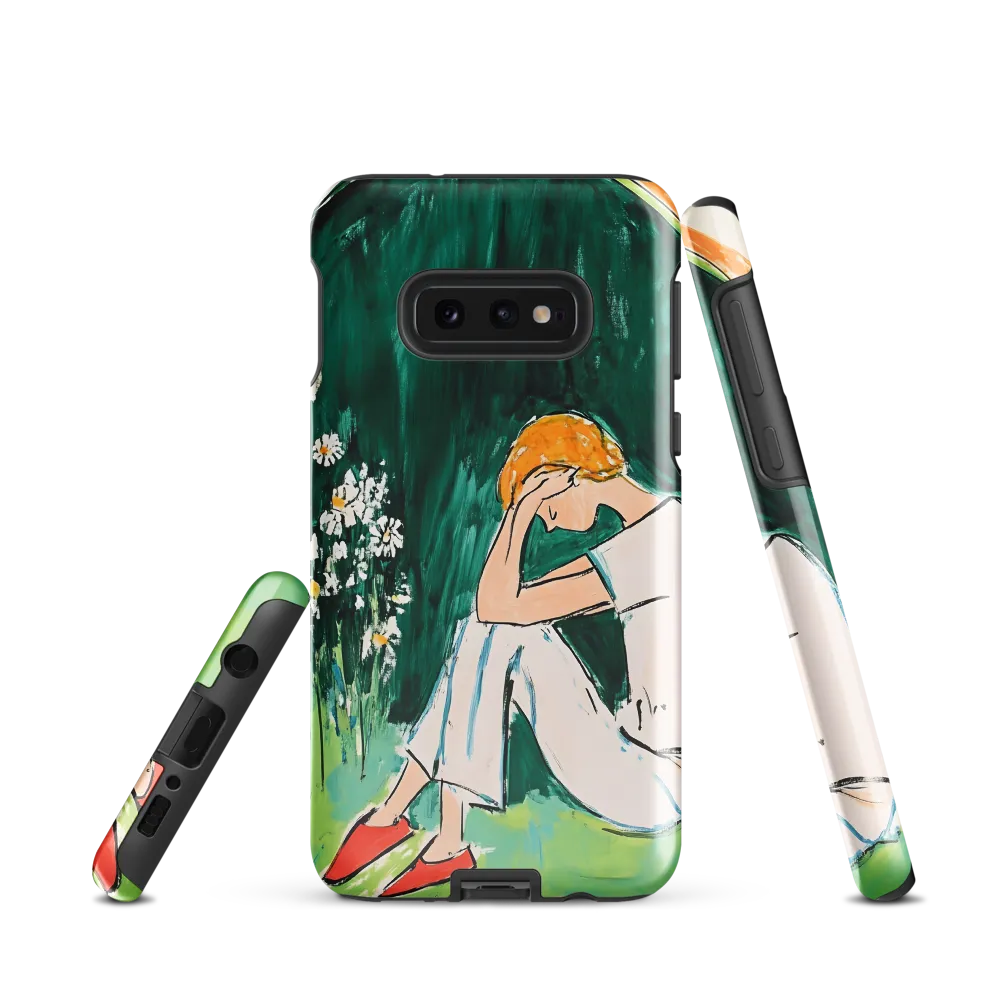Silent Sorrow | Phone Case |  S10e | Tough Case | Glossy