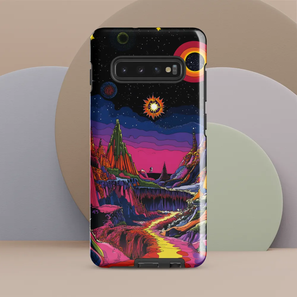 Galactic Wonders: A Journey Through an Alien Landscape | Phone Case |  S10 Plus | Tough Case | Glossy