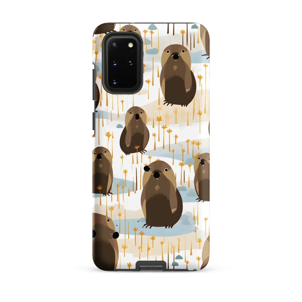 Whimsical Waters: A Celebration of Otters and Seals | Phone Case |  S20 Plus | Tough Case | Matte