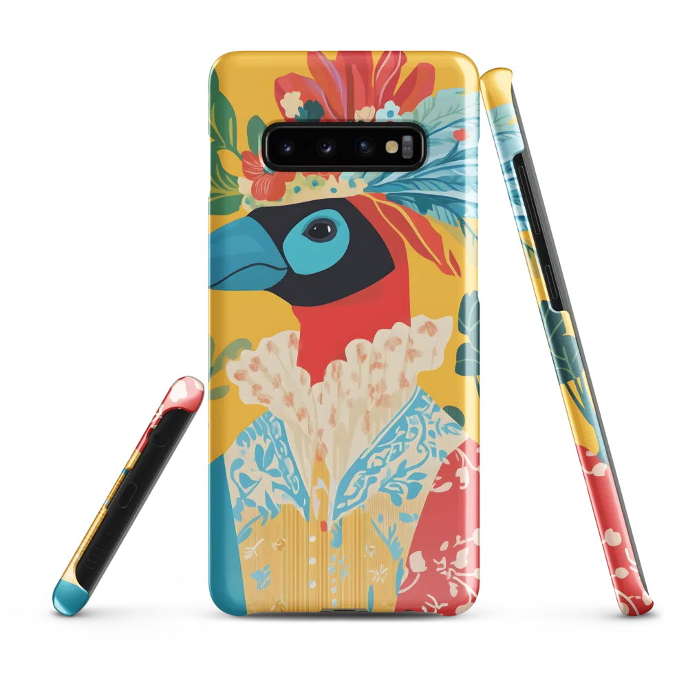 The Regal Parrot: A Celebration of Color | Phone Case |  S10 Plus | Snap Case | Glossy