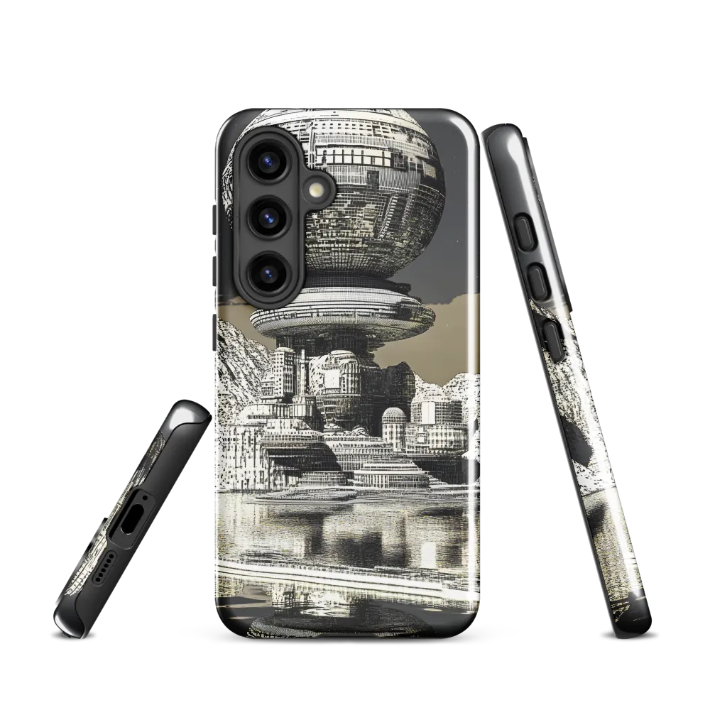Reflections of a Futuristic Dreamscape | Phone Case |  S24 | Tough Case | Glossy
