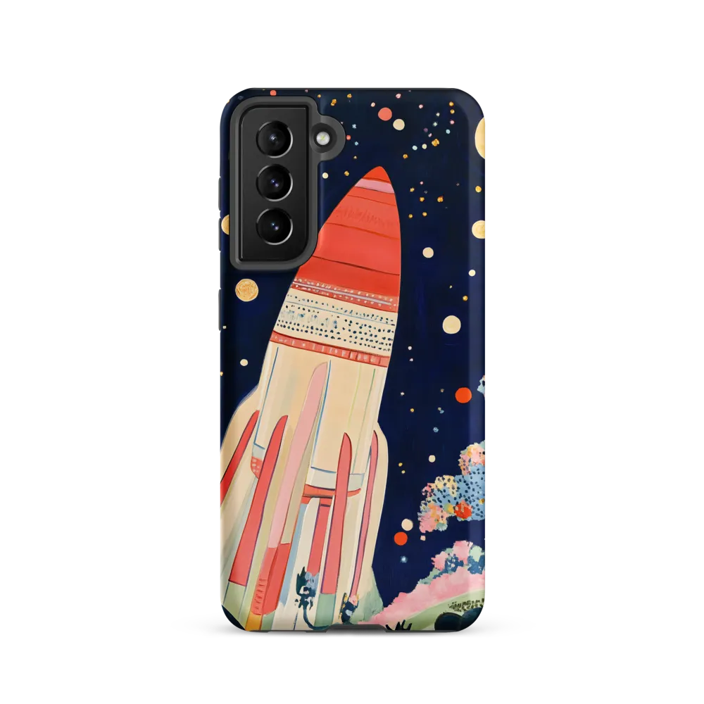 Cosmic Dreams: The Rocket's Journey | Phone Case |  S21 | Tough Case | Matte