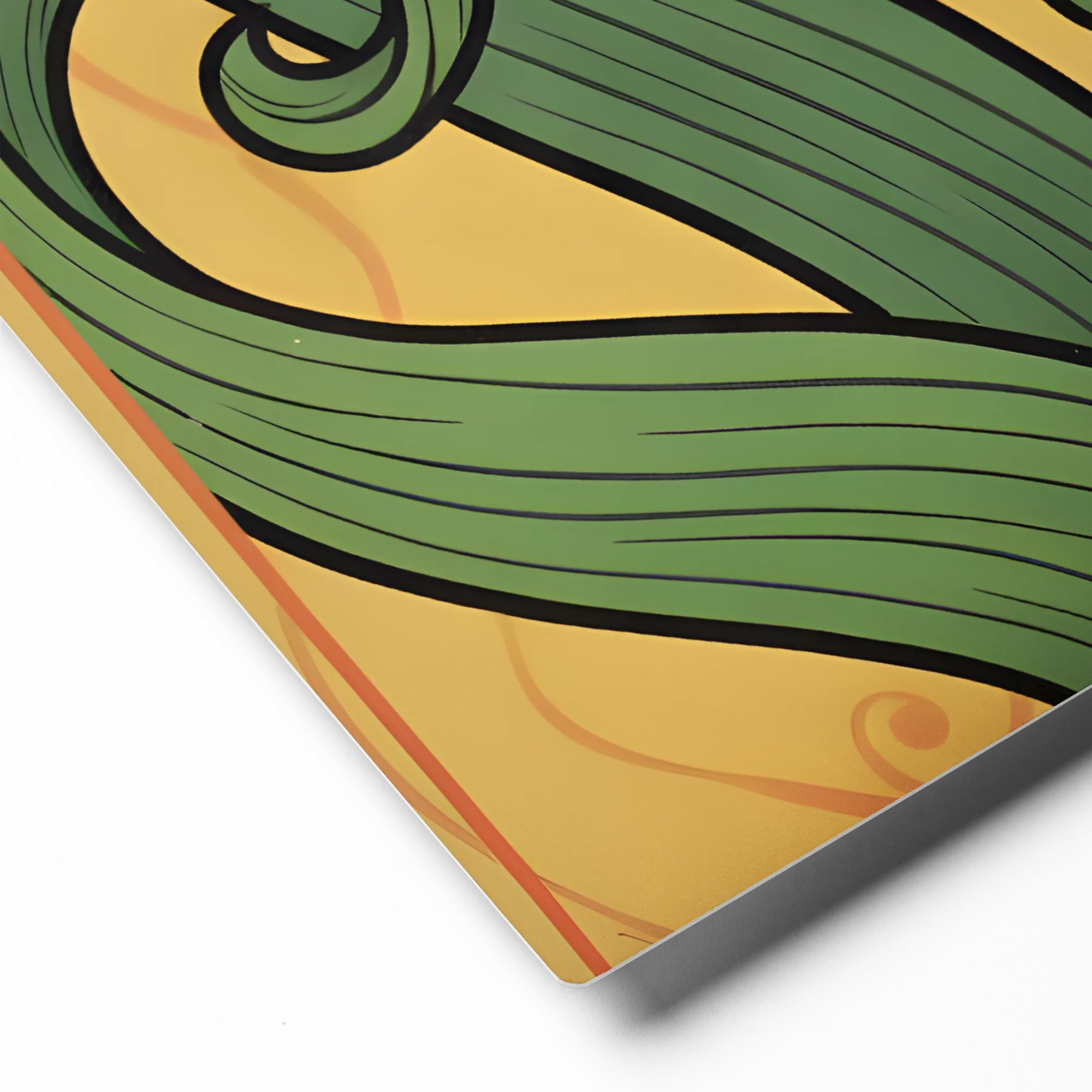 Art Nouveau Iris 
 Metal Print | 11″x 14″