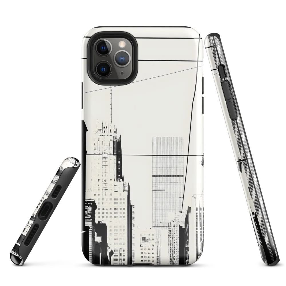 Urban Minimalism: A Study in Lines | Phone Case |  11 Pro Max | Tough Case | Glossy