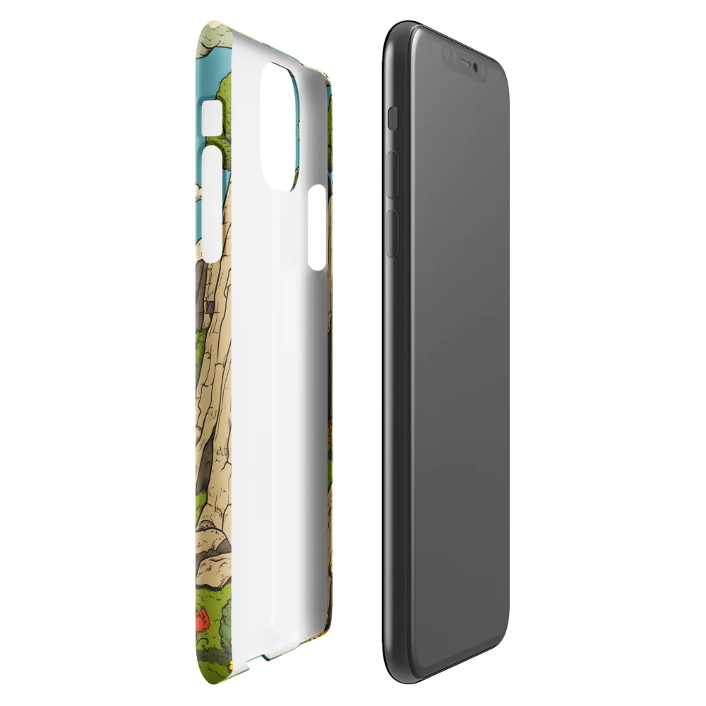 Whimsical Serenity: A Canyon Landscape | Phone Case |  11 Pro Max | Snap Case | Glossy