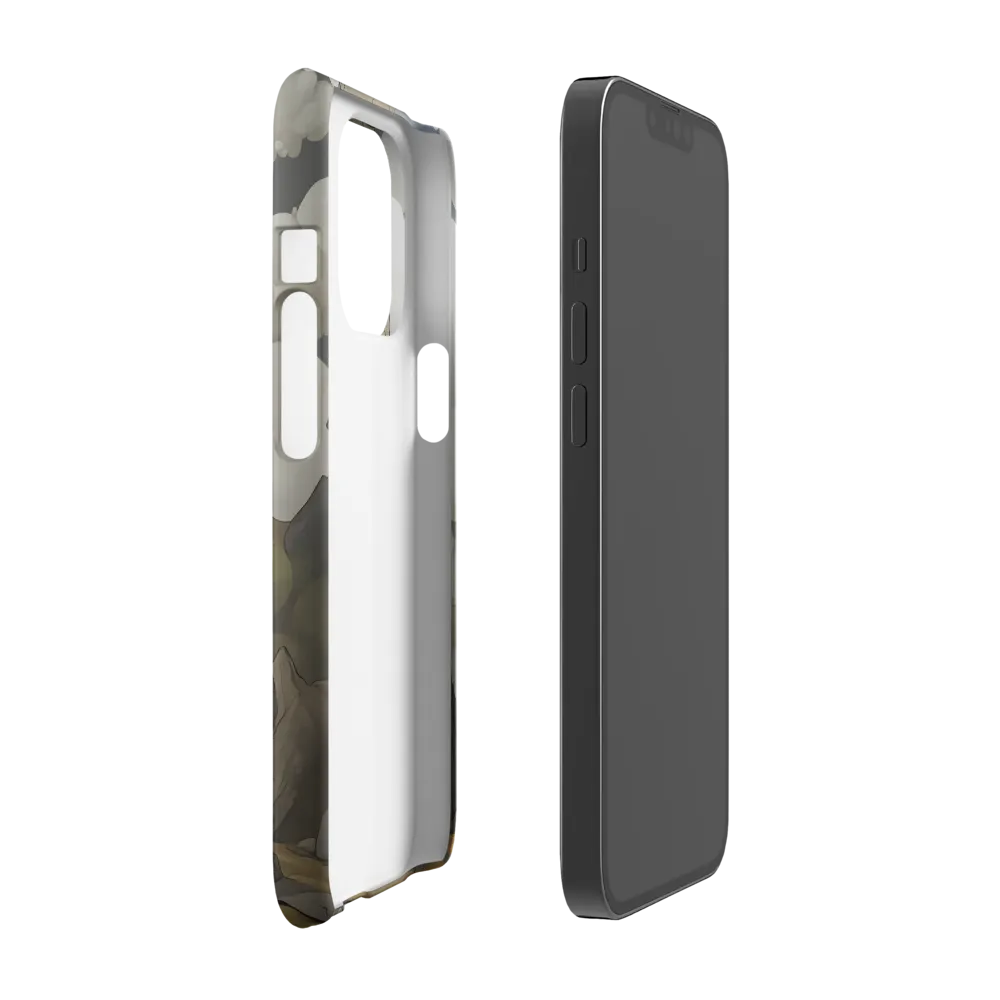 Whimsical Stone Figure in a Rocky Landscape | Phone Case |  13 Pro | Snap Case | Matte