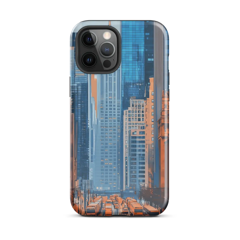 Urban Symphony in Blue and Orange