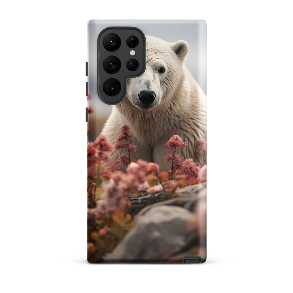 Curiosity Among Blooms: The Polar Bear