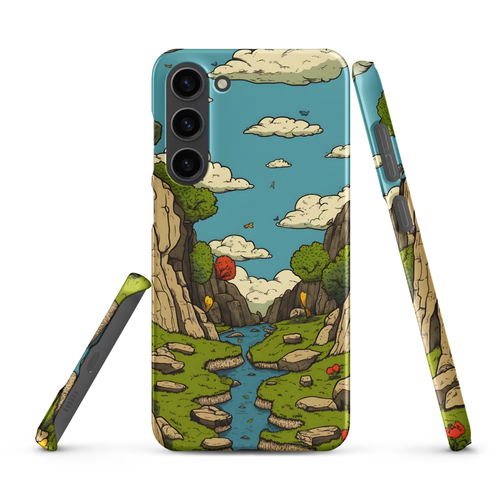 Whimsical Serenity: A Canyon Landscape