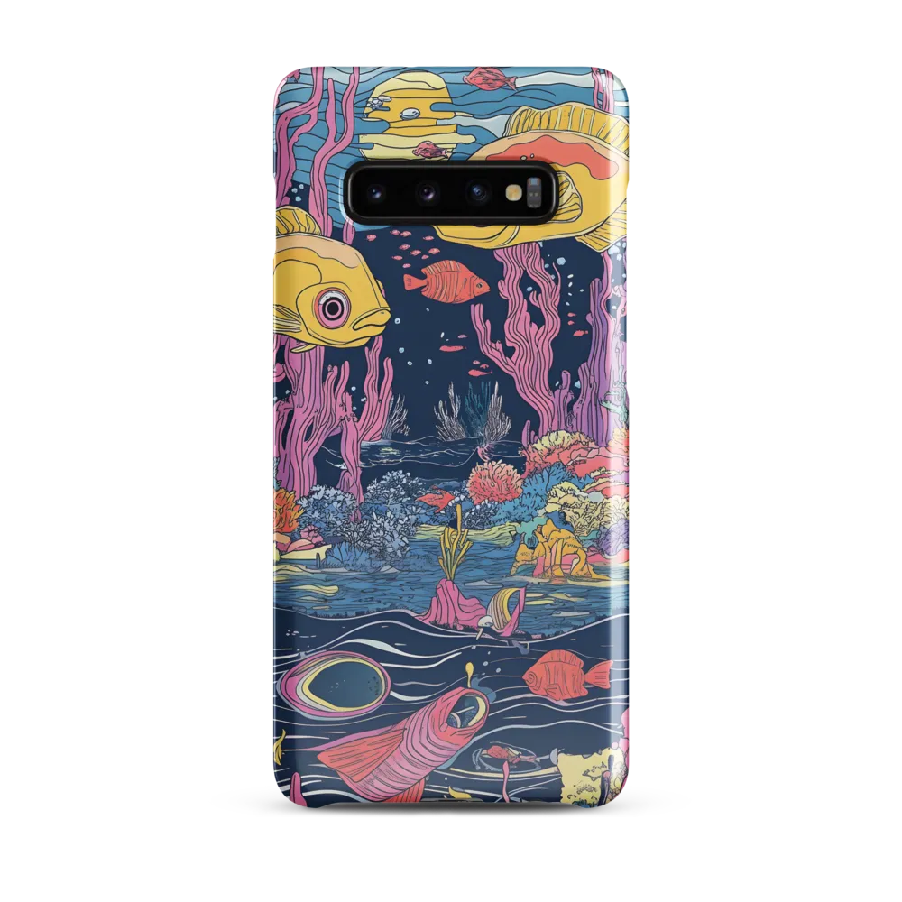 Underwater Dreamscape: A Playful Encounter | Phone Case |  S10 Plus | Snap Case | Glossy