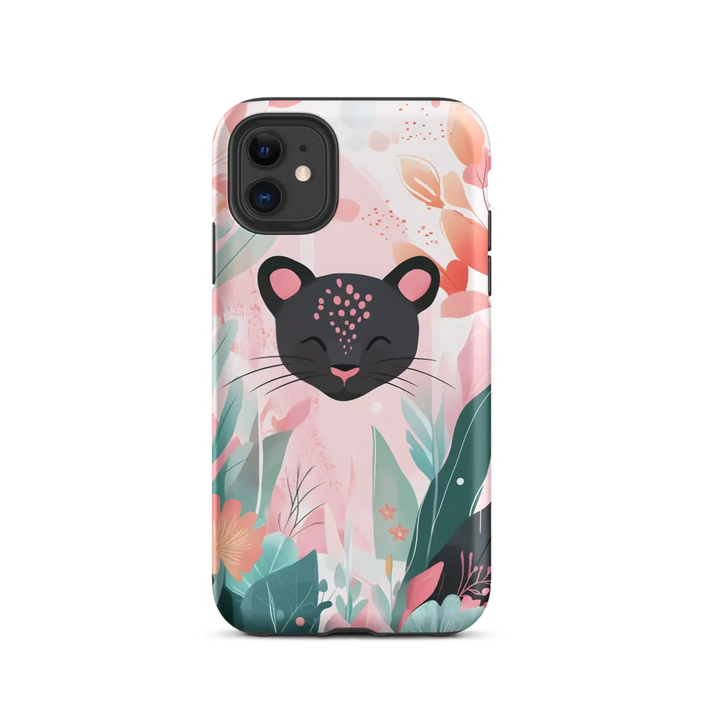 Whimsical Panther in Bloom