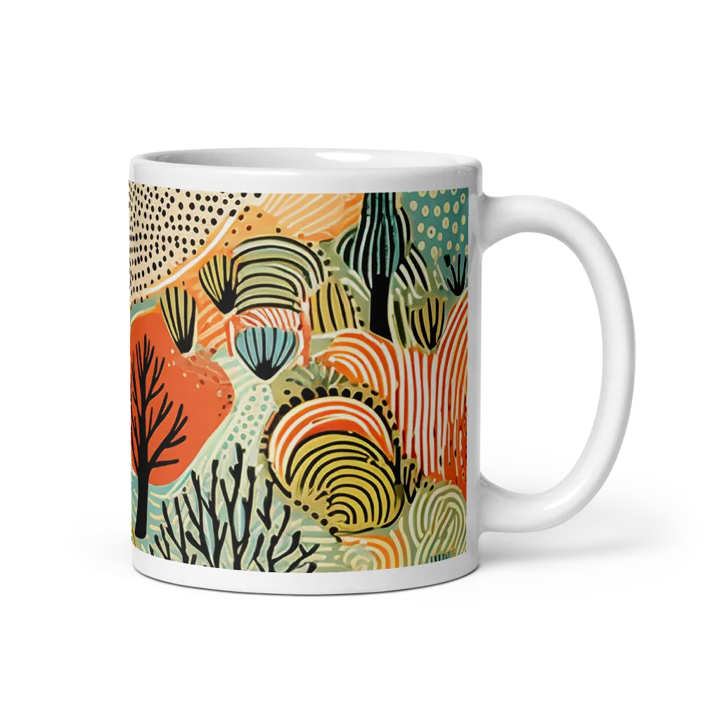 Whimsical Forest Patterns | Mug with White inside | 11 oz