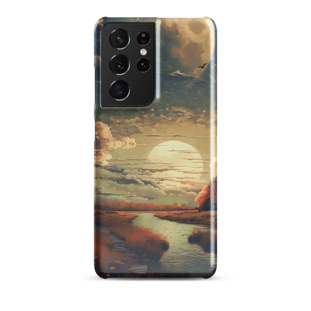 Whispers of Dusk: A Tranquil River Landscape