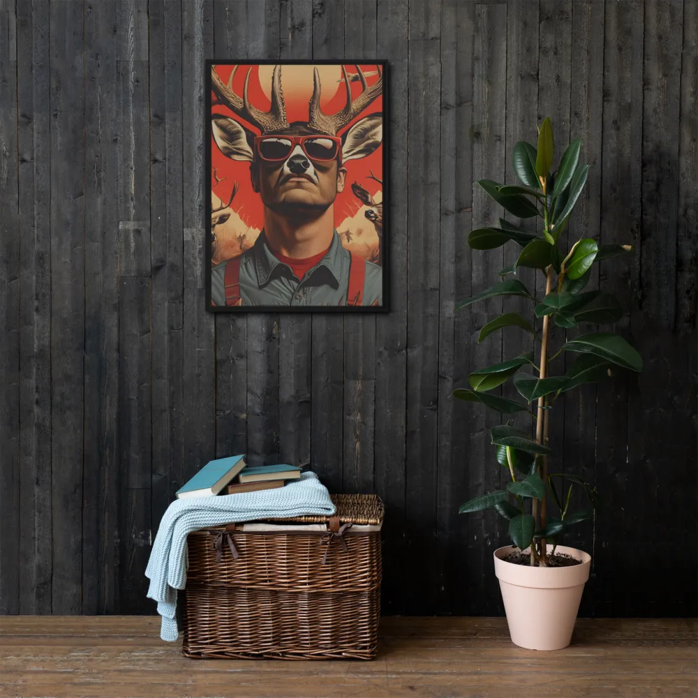 The Hunter's Spirit | Canvas with Black Frame | 20″×28″