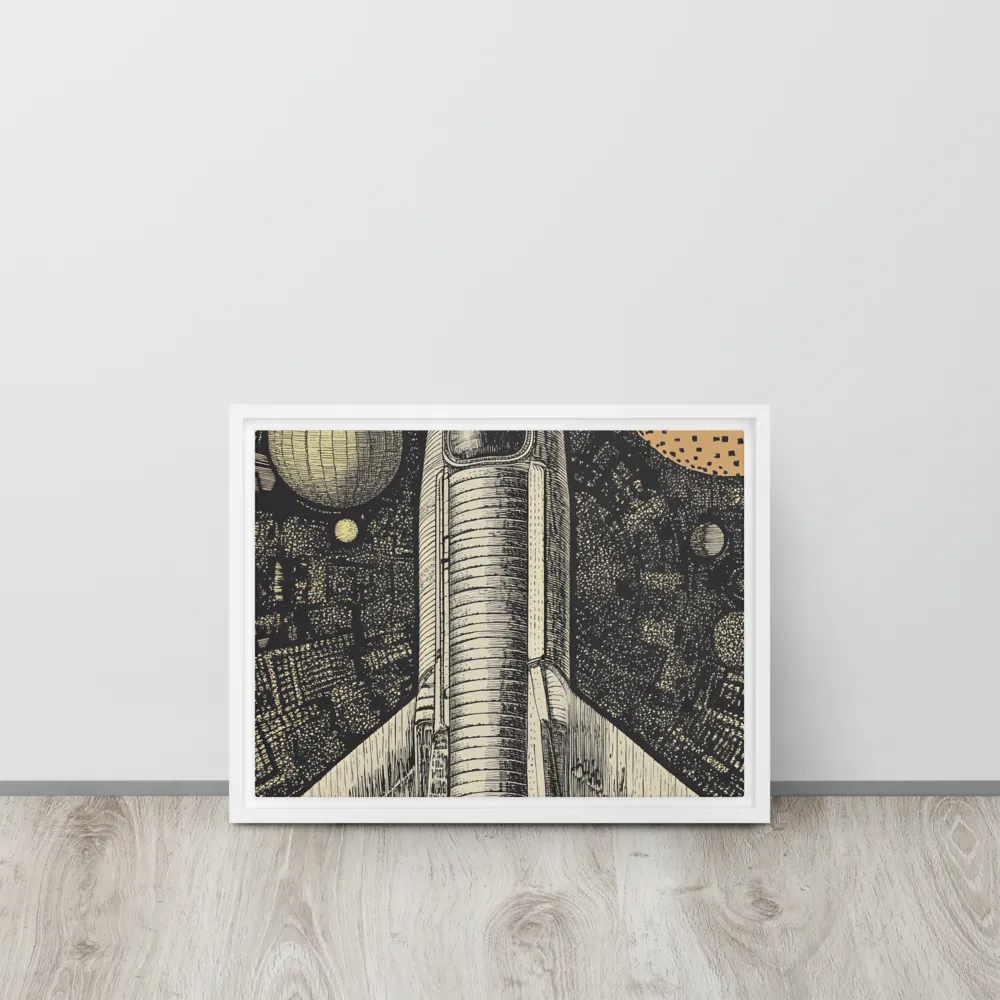 Voyage to the Unknown | Canvas with White Frame | 12″×16″