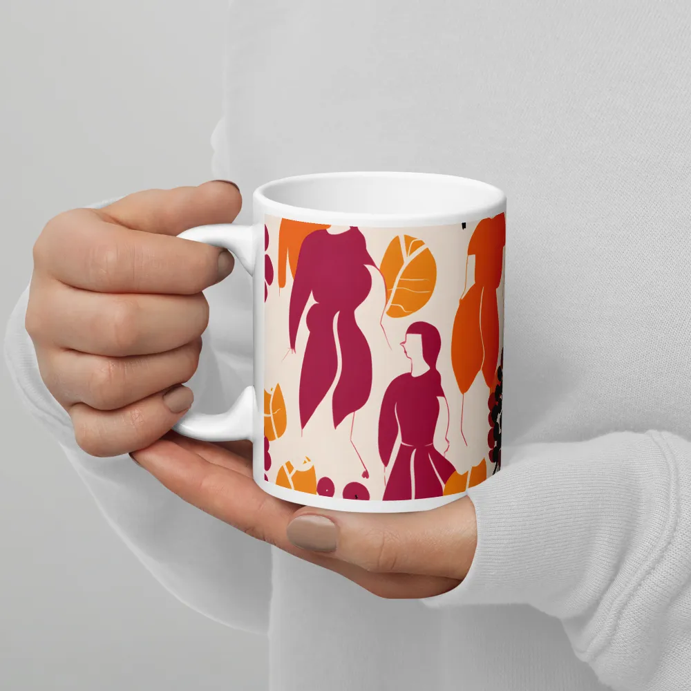 Fashion and Flora: An Abstract Dance | Mugs | Multiple Sizes & Colors