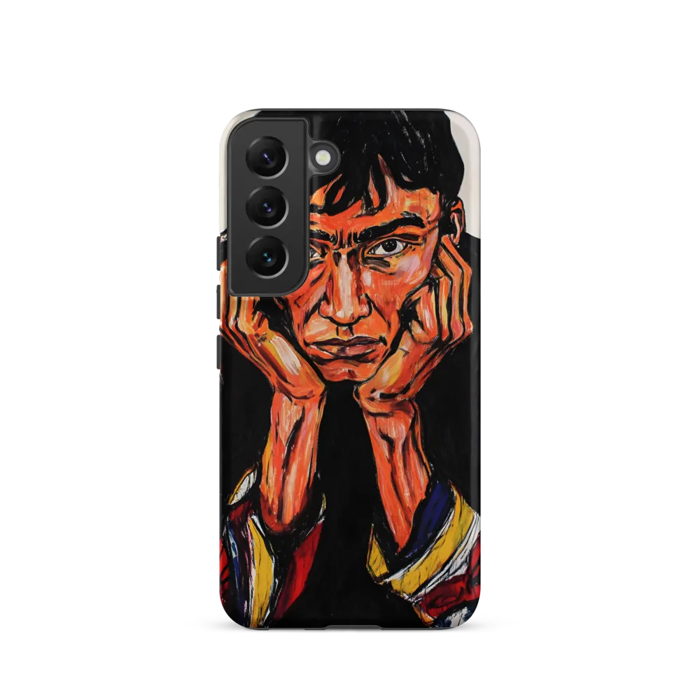Contemplative Intensity: An Expressionist Portrait