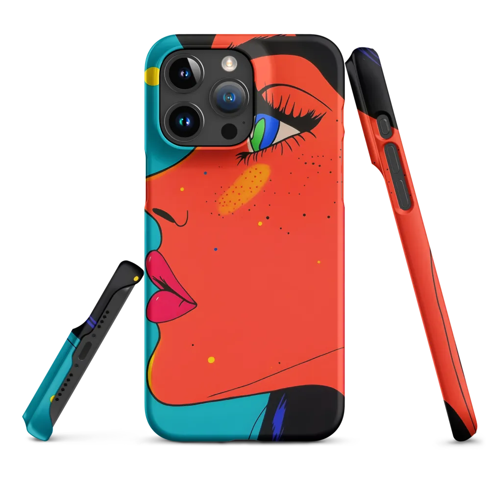 Vibrant Feminine Profile in Pop Art