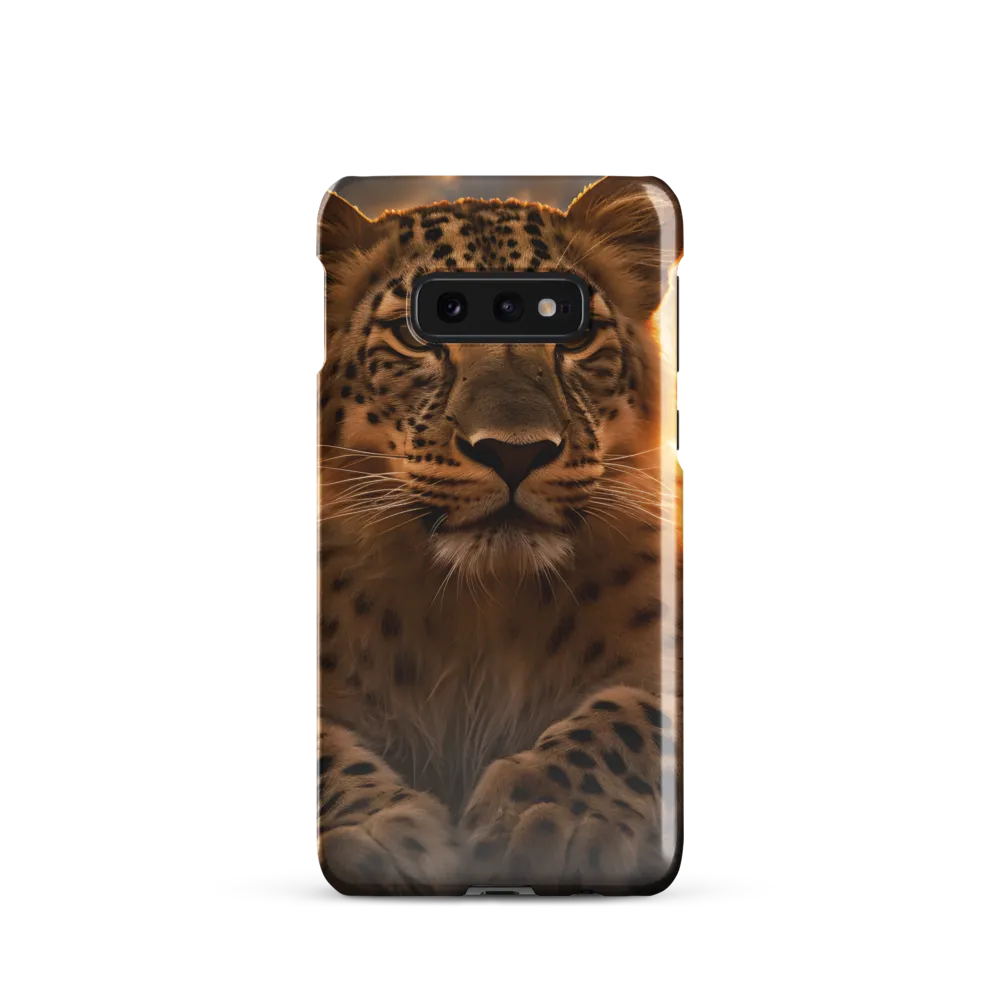 Regal Presence: The Leopard at Sunset
