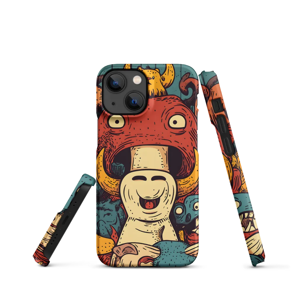 Whimsical Gathering of Creatures | Phone Case |  13 Mini | Snap Case | Matte
