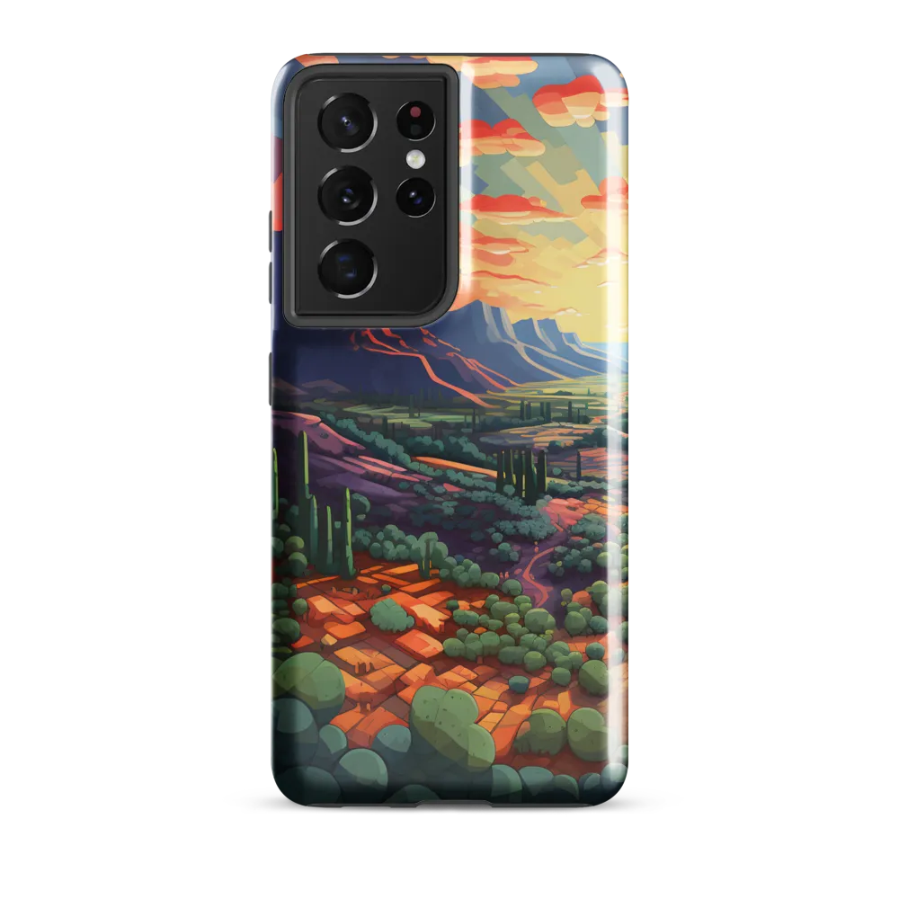 Desert Serenity at Dusk | Phone Case |  S21 Ultra | Tough Case | Glossy