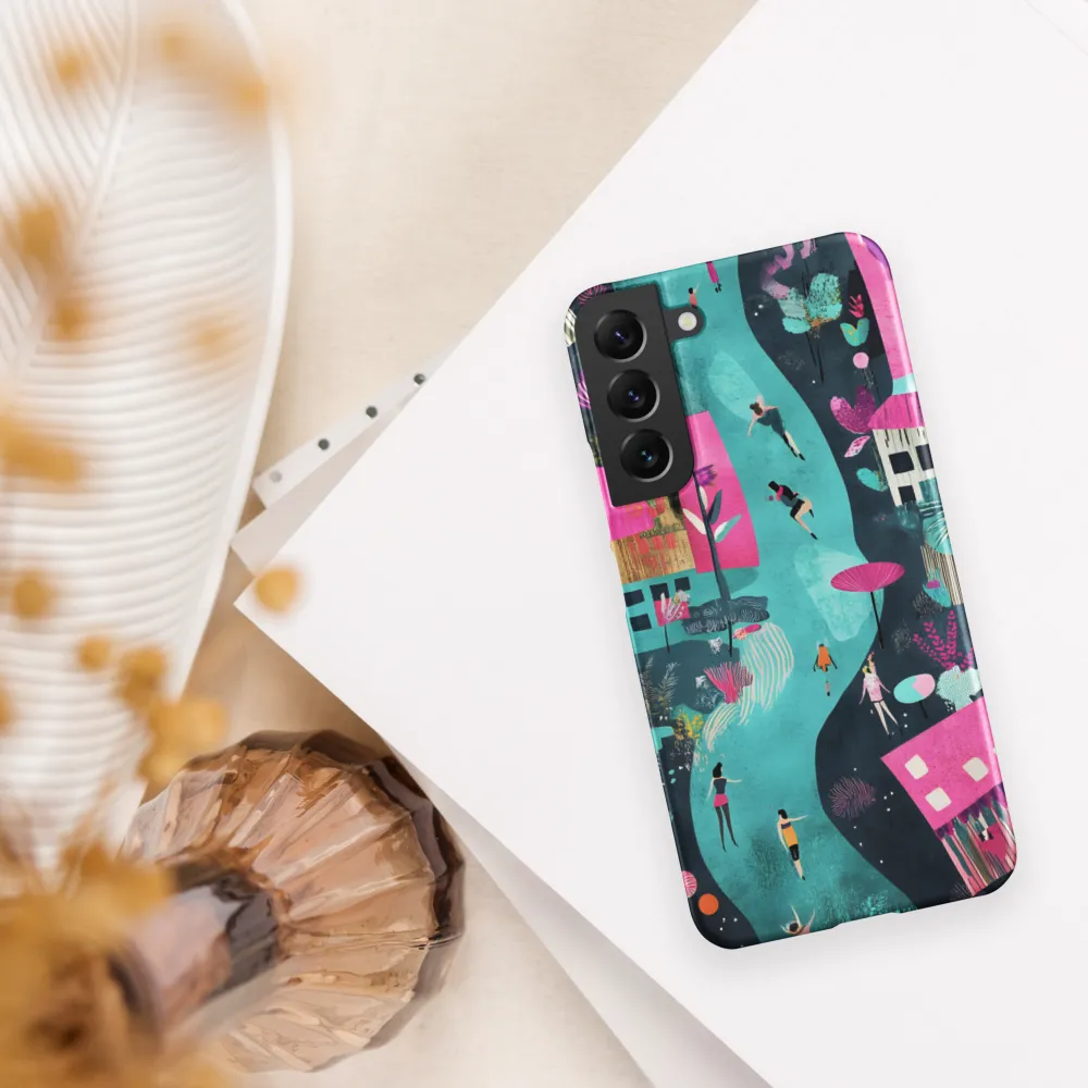 Whimsical Journey Through a Vibrant Landscape | Phone Case |  S22 Plus | Snap Case | Matte