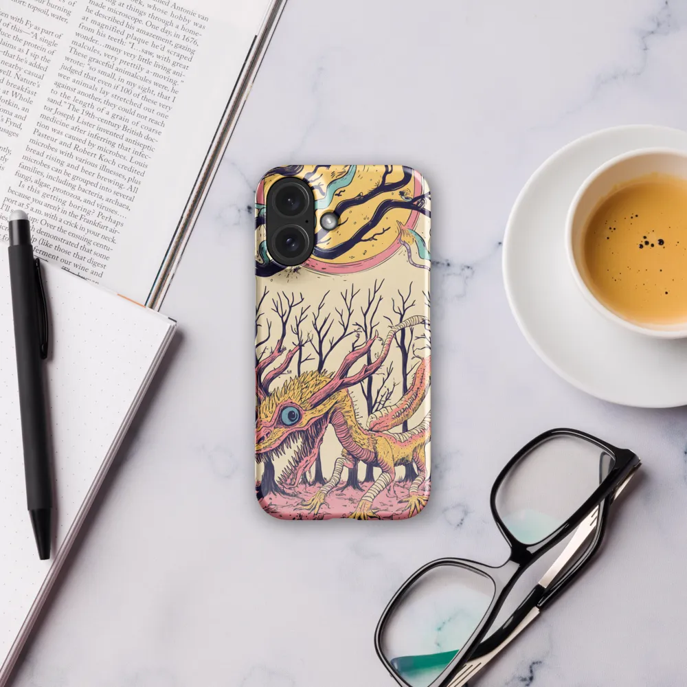 The Enigmatic Dragon of the Desolate Forest | Phone Case