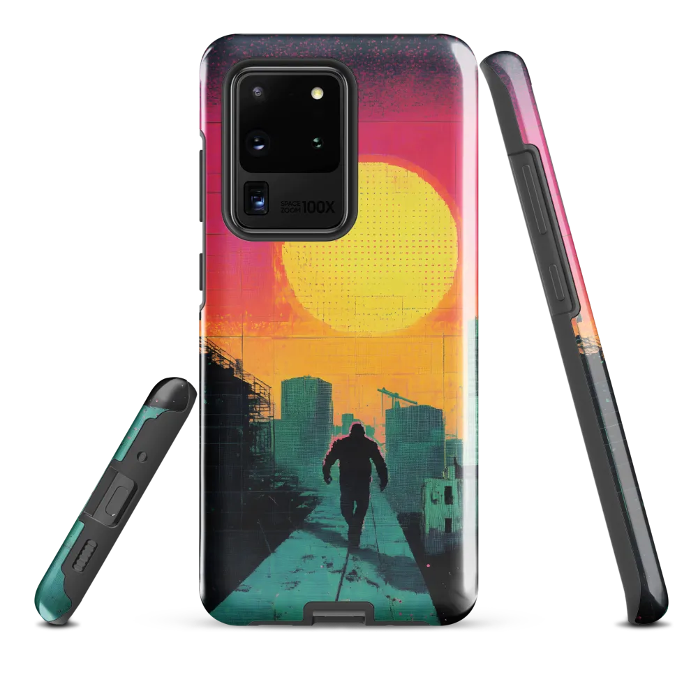 Solitude in a Neon City | Phone Case |  S20 Ultra | Tough Case | Glossy