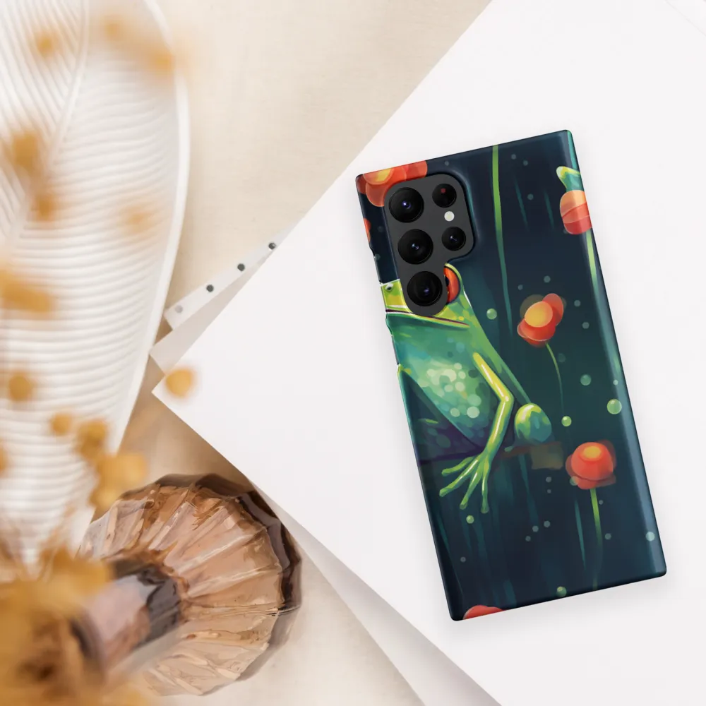 Playful Frogs in a Lush Pond