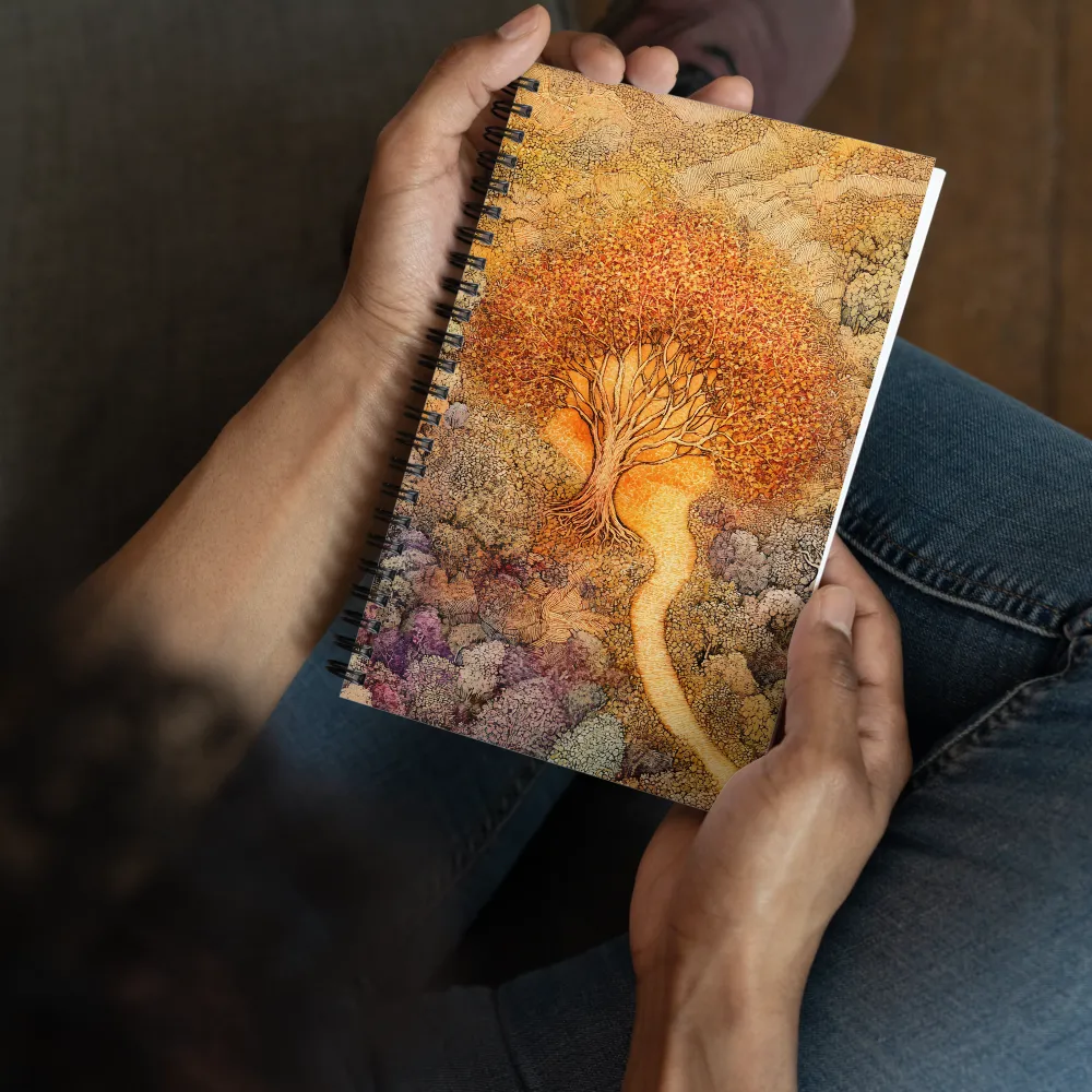 Pathway of Autumn Splendor | Spiral Notebook