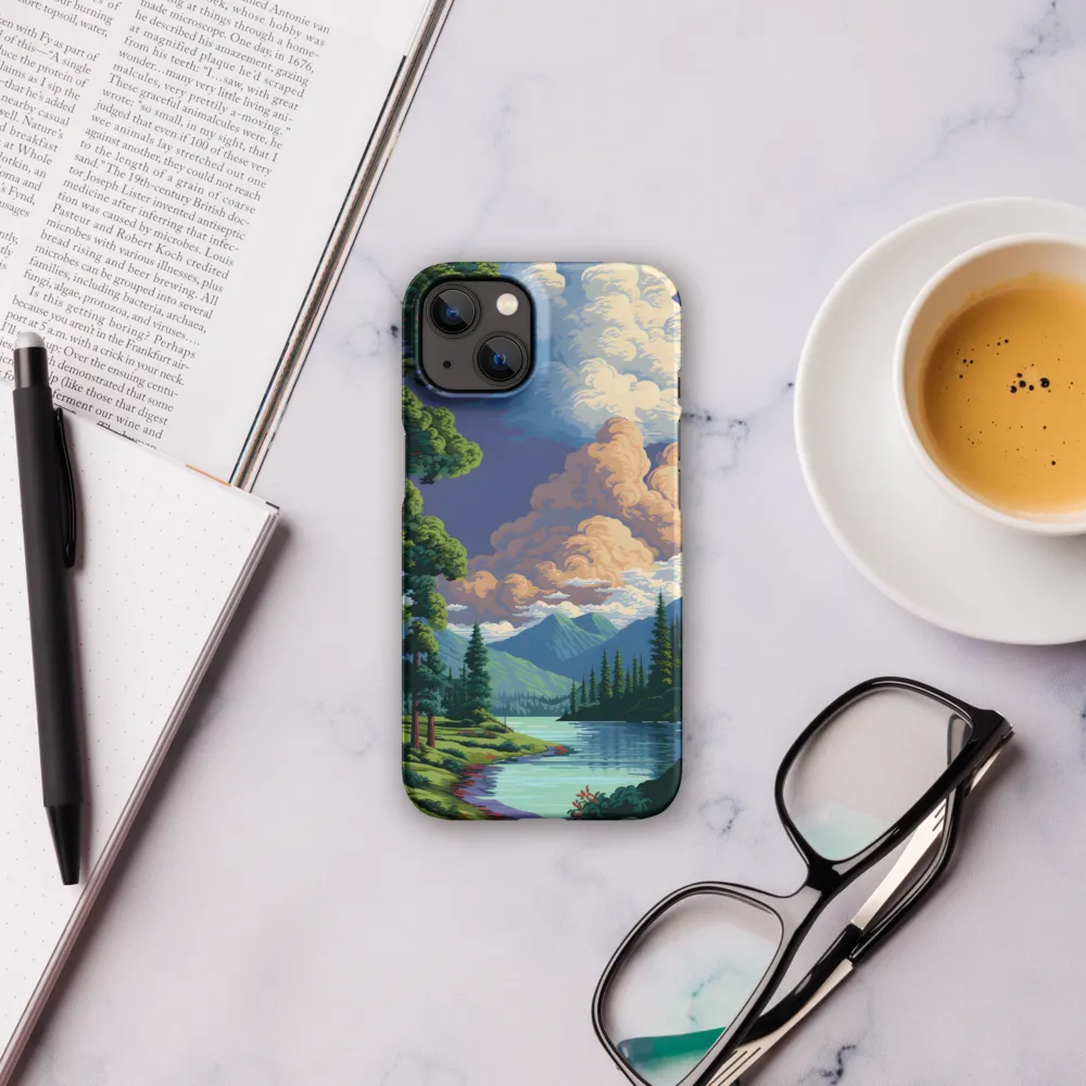 Serenity in Nature: A Lush Landscape | Phone Case |  13 | Snap Case | Matte