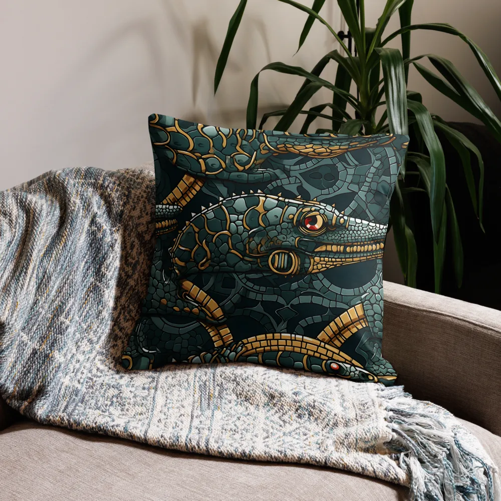 Lizards of Abstraction | Pillow & Pillow Case | Multiple Sizes