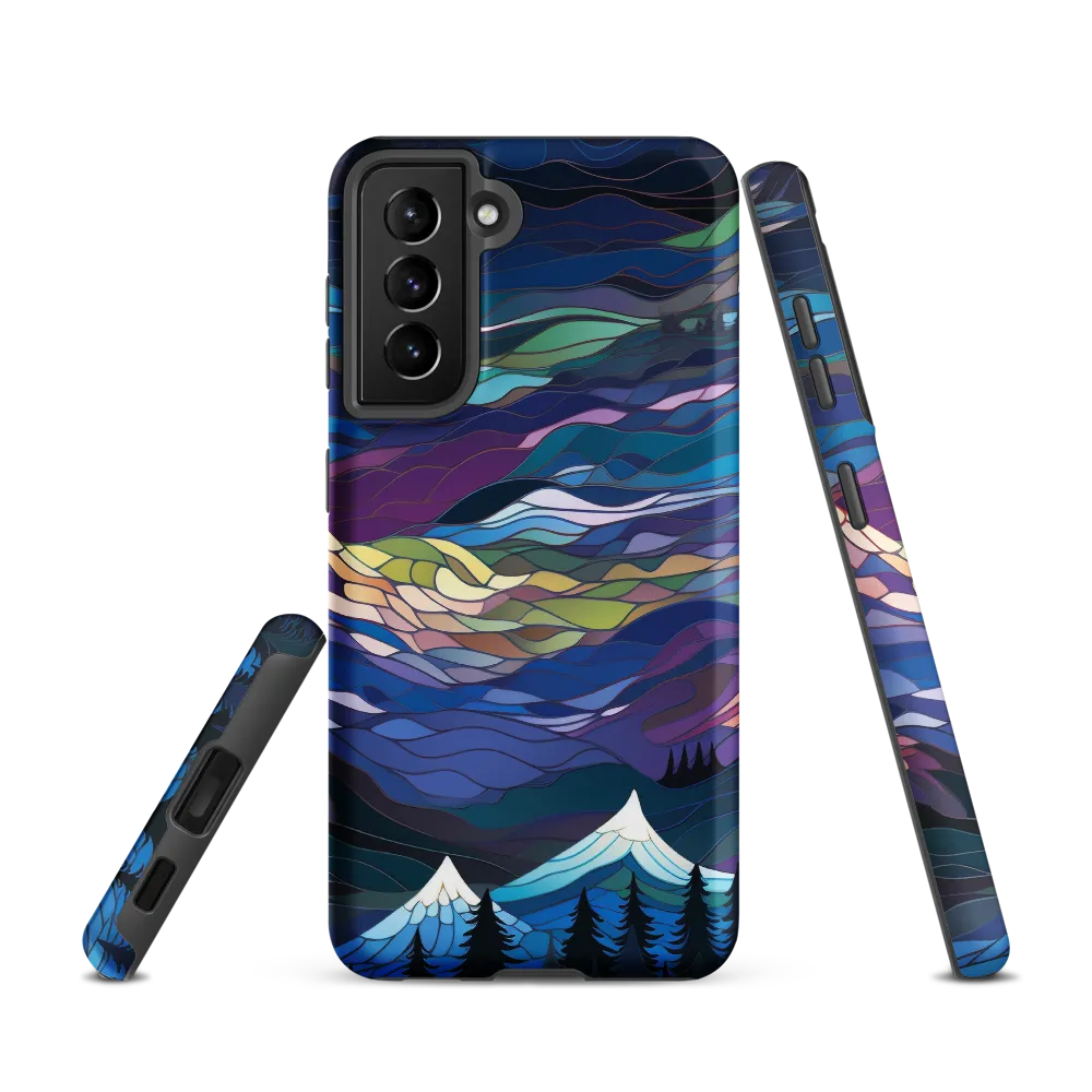 Twilight Peaks: An Abstract Mountain Landscape